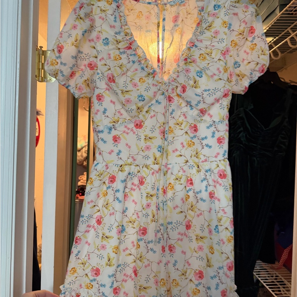 Floral Ruffle Romper